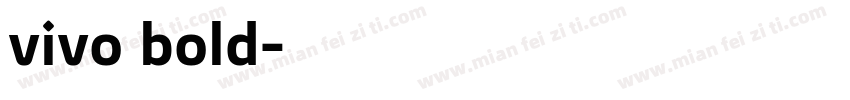 vivo bold字体转换